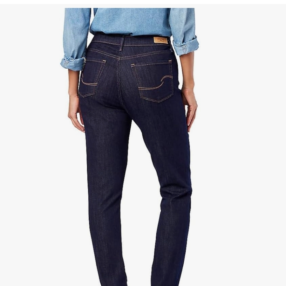 Women's Dark Blue Jeans - Picture 3 of 3